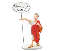 Plastoy Astérix Figurine César collection Bulles "Veni, vidi, vici !" nouvelle édition - Résine - 20 cm