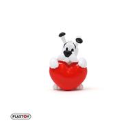 Figurines - Figurine de collection Plastoy Astérix, Idéfix avec un cœur rouge 60335 (2026)