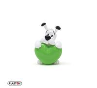 Plastoy Astérix Figurine Idéfix cœur vert - PVC - 5 cm