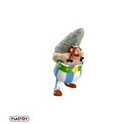 Plastoy Astérix Figurine Obélix et son menhir - Plastique - 9 cm