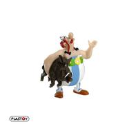 Plastoy Astérix Figurine Obélix portant un sanglier - Plastique - 8 cm