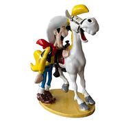 Plastoy Figurine de Collection Pixi Lucky Luke riant avec Jolly Jumper 5449 (2021)
