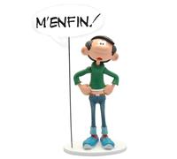 Plastoy Gaston Lagaffe Figurine Gaston collection Bulles "M’enfin !" - Résine - 20 cm