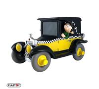 Plastoy Gaston Lagaffe Tirelire Gaston et Son Taxi Fiat 509 - Plastique - 15 cm