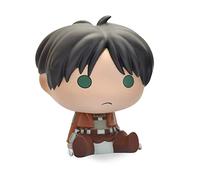Plastoy L'Attaque des Titans Tirelire Chibi Eren Jaeger - Plastique - 13 cm