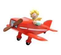Plastoy Le Petit Prince Figurine Petit Prince dans Son Avion - Résine - 5 cm