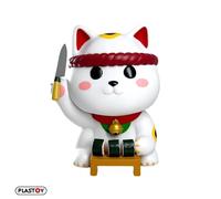 Plastoy Mogu Pets Figurine Maki Manekineko - Résine - 15 cm