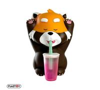 Plastoy Mogu Pets Figurine Panda Tea - Plastique - 14 cm