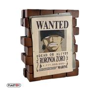 Plastoy One Piece Tirelire affiche "Wanted" Roronoa Zoro - PVC - 16 cm