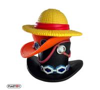 Plastoy Tirelire One Piece « Pile de Chapeaux » Luffy Ace Sabo PVC 15 cm