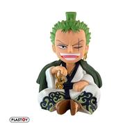 Tirelire Plastoy One Piece Zorojuro Zoro en plastique 15 cm Vert