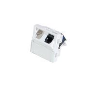 Plastron mosaic 45X45 incline 45° 2 ports RJ45 cat 6 stp