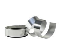 Plat. 8 bobinots métal. 10mx25mm, ass. - Argent