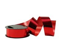 Plat. 8 bobinots métal. 10mx25mm, ass. - Rouge