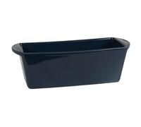 Plat à cake en grès bleu L31 12.3x9.7x31cm Bleu