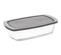 Plat à Cake En Verre Avec Couvercle - 27 X 14 Cm