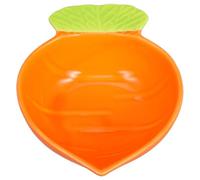 Plat à Condiments Carotte en Céramique Orange pour Sauces et Apéritifs | Multifonctionnel, Facile à Nettoyer, pour Fêtes et Réunions Familiales, Forme Carotte, Usage Quotidien