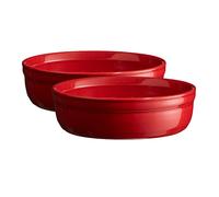 Plat à crème brûlée 12 cm, set de 2 pièces, rouge bordeaux, Emile Henry