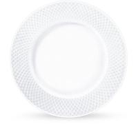 Plat à dessert en porcelaine, 28 cm, blanc, lavable au lave-vaisselle, pour le petit-déjeuner, plat à gâteau, coffret cadeau