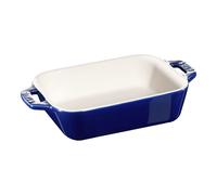 Plat à four 14 x 11 cm, bleu, céramique, Staub