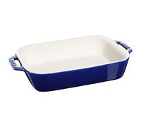 Plat à four 27 x 19 cm, bleu, céramique, Staub