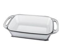 Plat à four avec anses, plat à gratin, moule de cuisson rectangulaire en verre, capacité 2.7 L - Longueur 34.8 x Profondeur 19.8 x Hauteur 6.9 cm -JUANIO- Transparent G