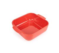 Plat à four céramique Appolia carré rouge 18 cm Peugeot