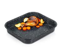 Plat à four émaillée VILDE - Revêtement antiadhésif - 29,5x26x4,5 cm - Noir