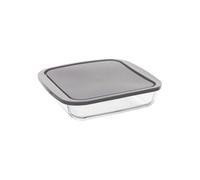 Secret de Gourmet - Plat à four en verre carré Keepeat - Couvercle silicone - 22 cm transparent