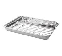 Plat à four - LACOR - Avec grille amovible - 23,5 x 17,5 x 2,5 cm