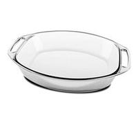 Plat à four oval avec anses, moule de cuisson en verre, capacité 4.2 L - Longueur 40.5 x Profondeur 27.5 x Hauteur 7 cm -JUANIO- Transparent G