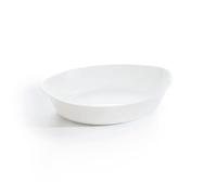Plat À Four Ovale Blanc 32x20cm Smart Cuisine Carine 250°C - Luminarc - Opale Culinaire Extra Léger Et Résistant