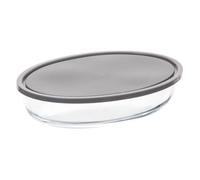 Plat à Four Ovale en Verre ""Couvercle"" 26cm Transparent