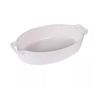 Plat à four ovale Porcelaine Blanche 23.2 x 14 x 6 cm