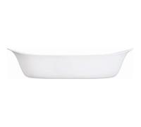 Luminarc - Plat ovale Blanc Smart Cuisine Carine 250°C - Plat à Four en Verre Innovant - Léger et Extra-Résistant - Nettoyage Facile - Fabrication en France - Dimensions 38x23 cm