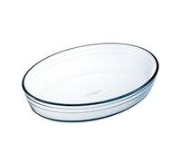 Plat À Four Ovale Transparent, 39 X 27 Cm