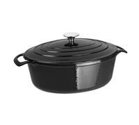 Plat à four ovale Vogue noir - 5 litres