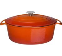 Plat à four ovale Vogue orange grand format