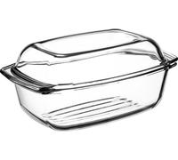Plat à four - Plat rectangulaire pour cuisson et gratin - Céramique résistante à la chaleur - Avec couvercle - Capacité 5,8 l - Grand format