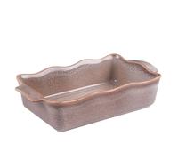 Plat à four rectangle Ely 27x16x7 cm brun