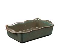 Table Passion – Plat à four rectangulaire Ely – 27 x 15 x 7 cm – Vert – Porcelaine