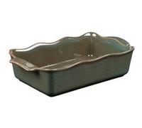 Plat à four rectangle Ely 27x16x7 cm vert - Table Passion - Vert - Porcelaine Vert G