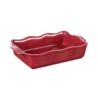 Plat à four rectangle Ely 36x21x8 cm rouge