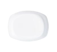 Plat À Four Rectangulaire Blanc 38x28cm Smart Cuisine Carine 250°C - Luminarc - Opale Culinaire Extra Léger Et Résistant
