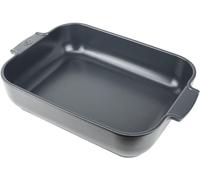 Plat à four rectangulaire - Bol en céramique - Pour la préparation de plats - Bords hauts - 4 litres - Gris ardoise