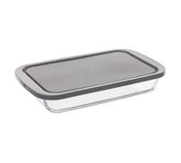 Plat à Four Rectangulaire en Verre ""Couvercle"" 29cm Transparent