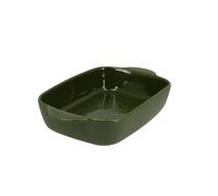 Plat à four rectangulaire Octave en grès vert 21,8 x 13,5 cm Menastyl