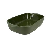 Plat à four rectangulaire Octave en grès vert 38 x 23 cm Menastyl