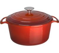 Plat à four rond Vogue rouge grand format 4 litres