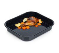 Plat à four VILDE - Antiadhésif émaillé - 29,5x25,5x4,5 cm - Noir
